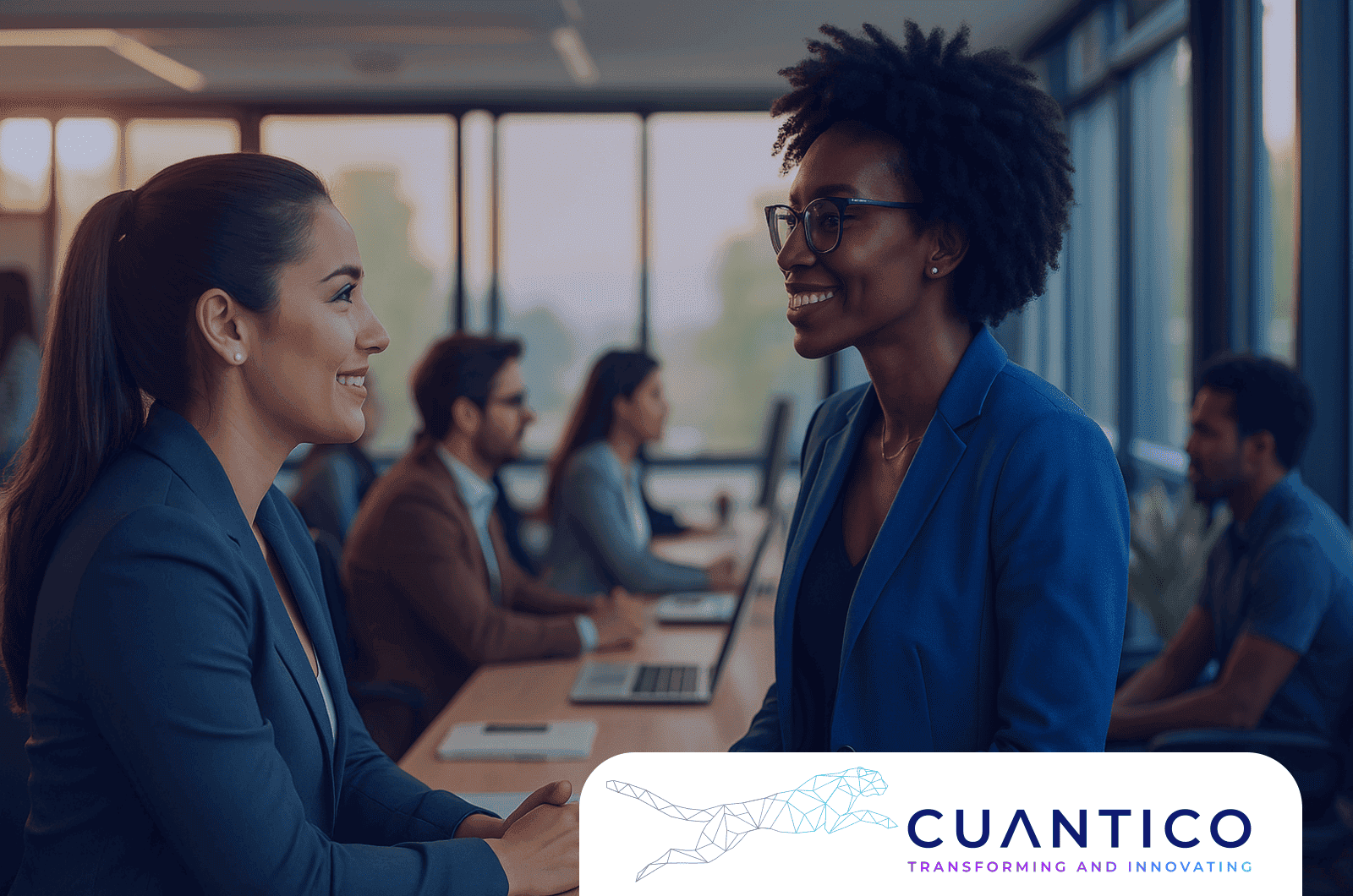 Colaboración e innovación en proyectos de Blockchain e Inteligencia Artificial con enfoque humano – Cuantico Interacción profesional entre mujeres líderes en el ecosistema de Blockchain e Inteligencia Artificial en Cuantico