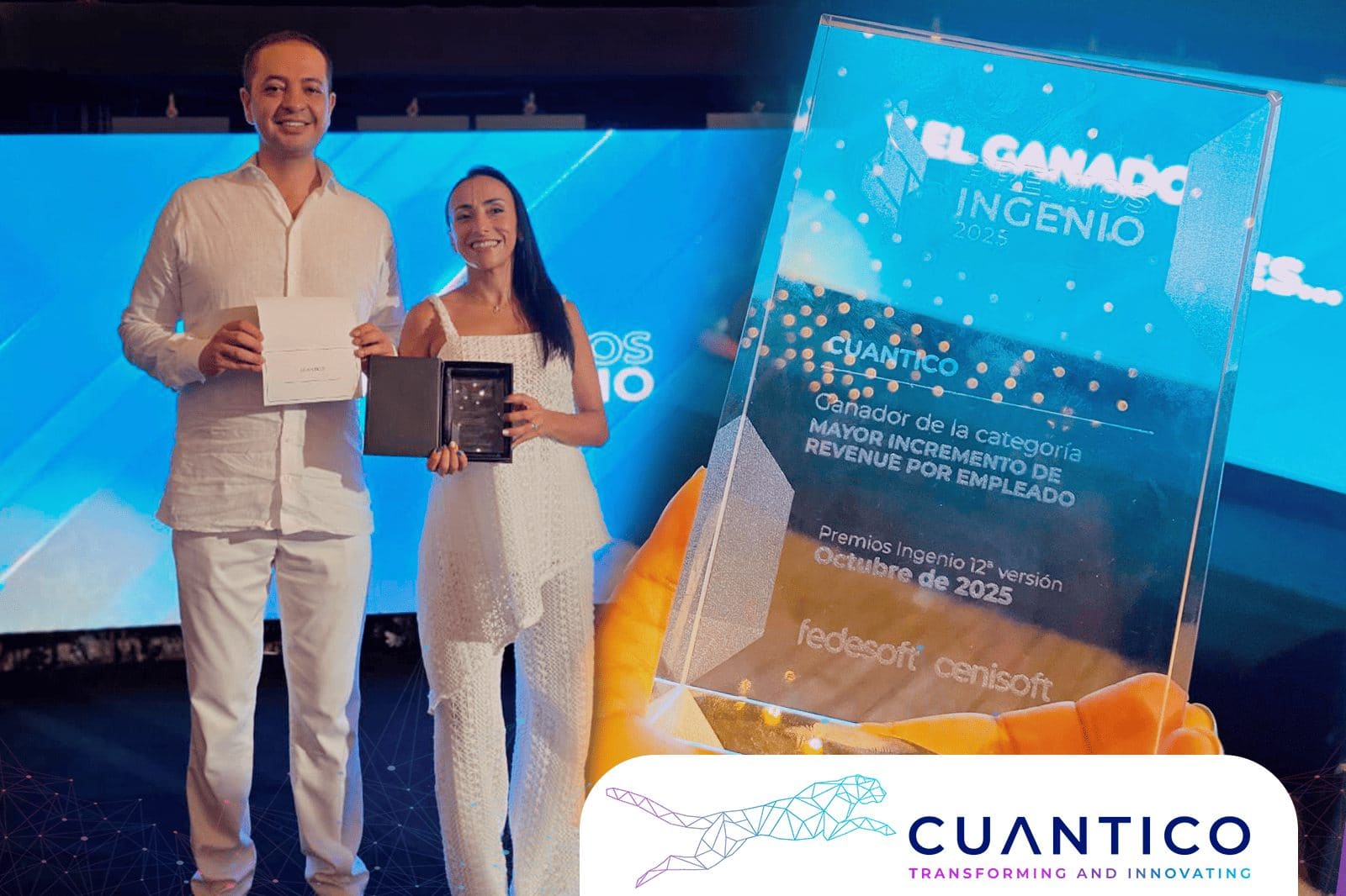 Cuantico recibe el Premio Ingenio 2025 al mayor crecimiento en revenue por empleado